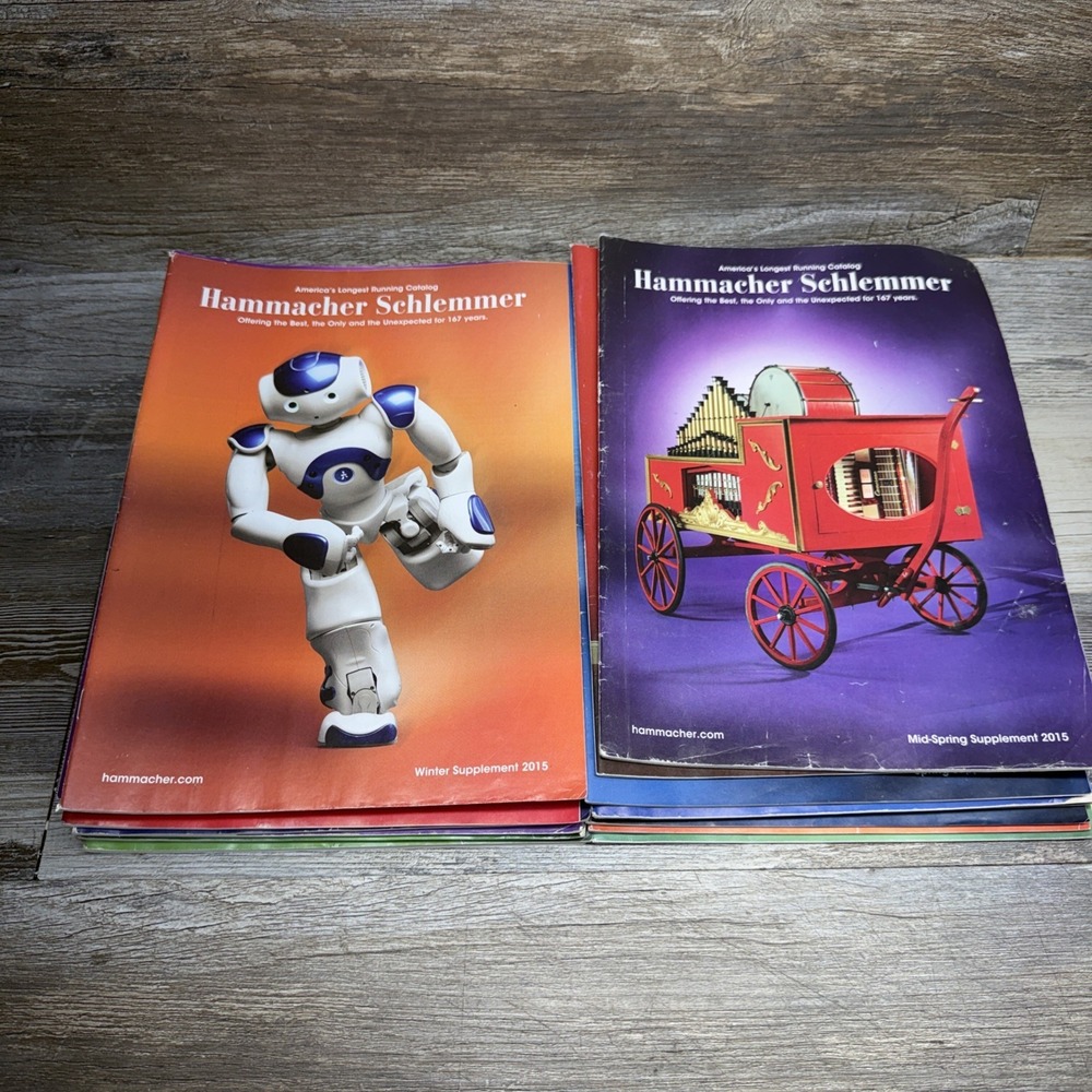 Hammacher Schlemmer Catalogs Lot Of 16 2015 Toys Gifts Mail Order - Picture 9 of 16